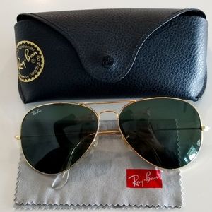 Authentic Ray Ban Aviator sunglasses